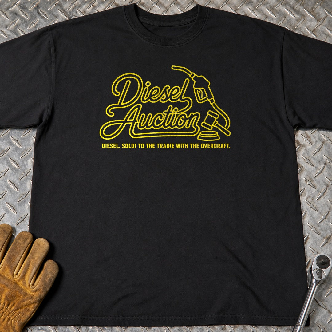 Diesel Auction t-shirt flat lay