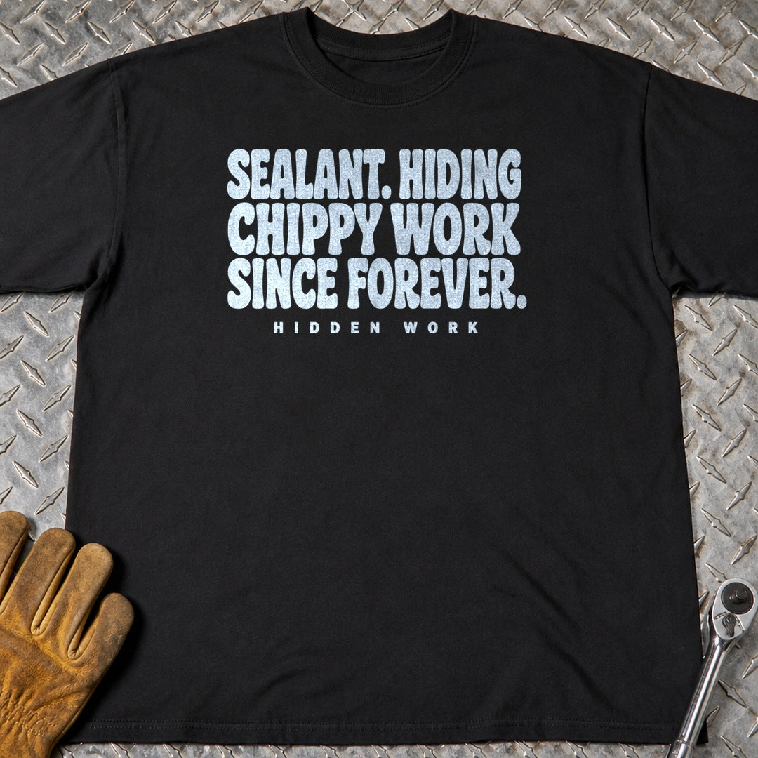 Hidden Work t-shirt flat lay