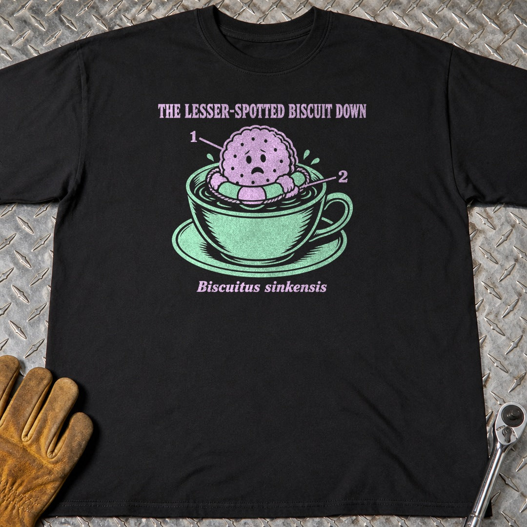 Biscuit Down t-shirt flat lay