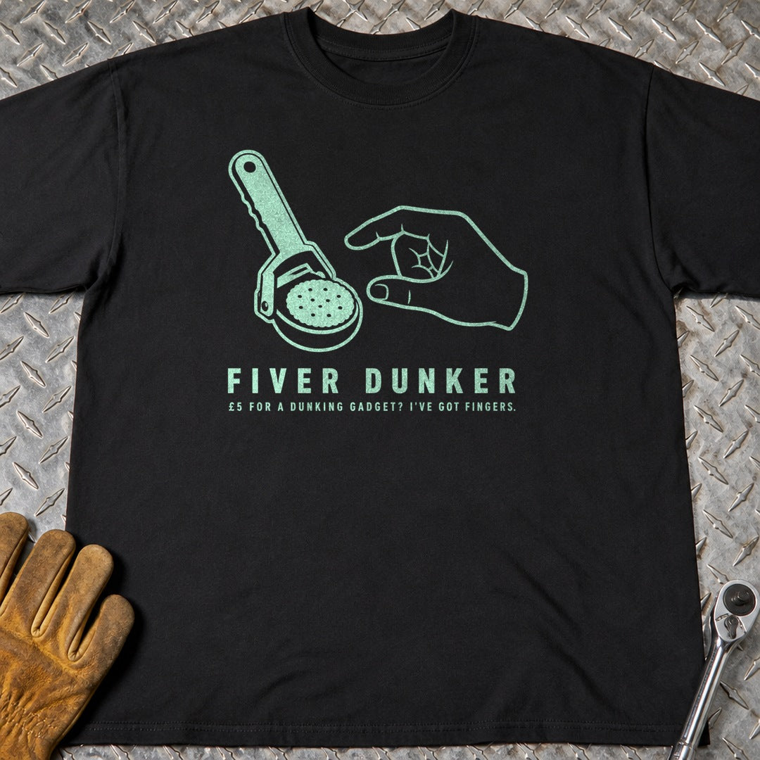 Fiver Dunker t-shirt flat lay
