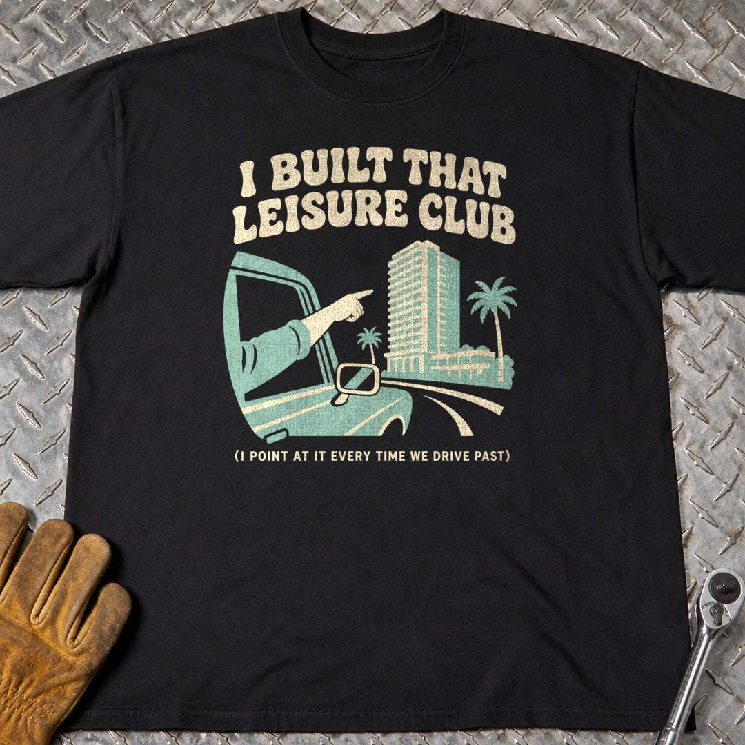 I Built That t-shirt flat lay