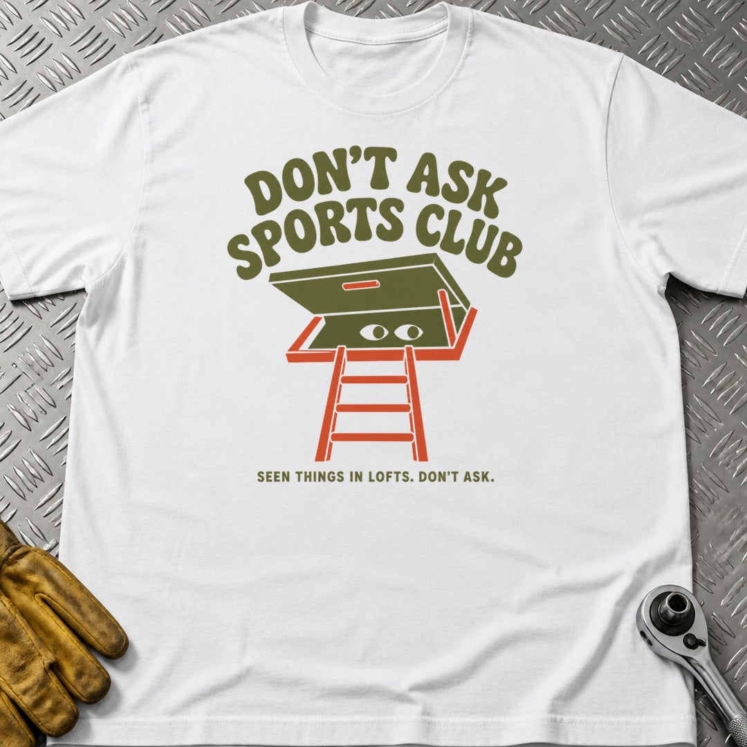 Don't Ask t-shirt flat lay