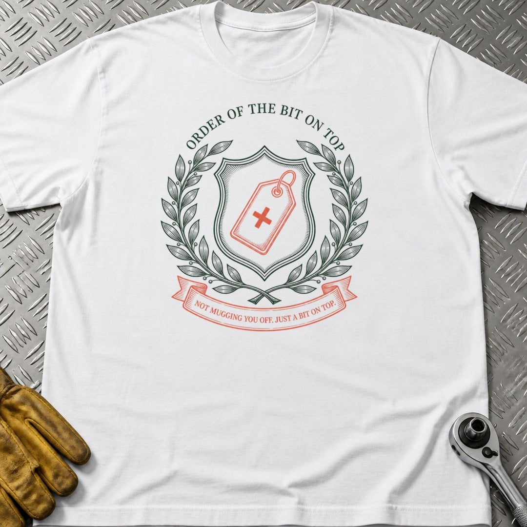 Bit On Top t-shirt flat lay