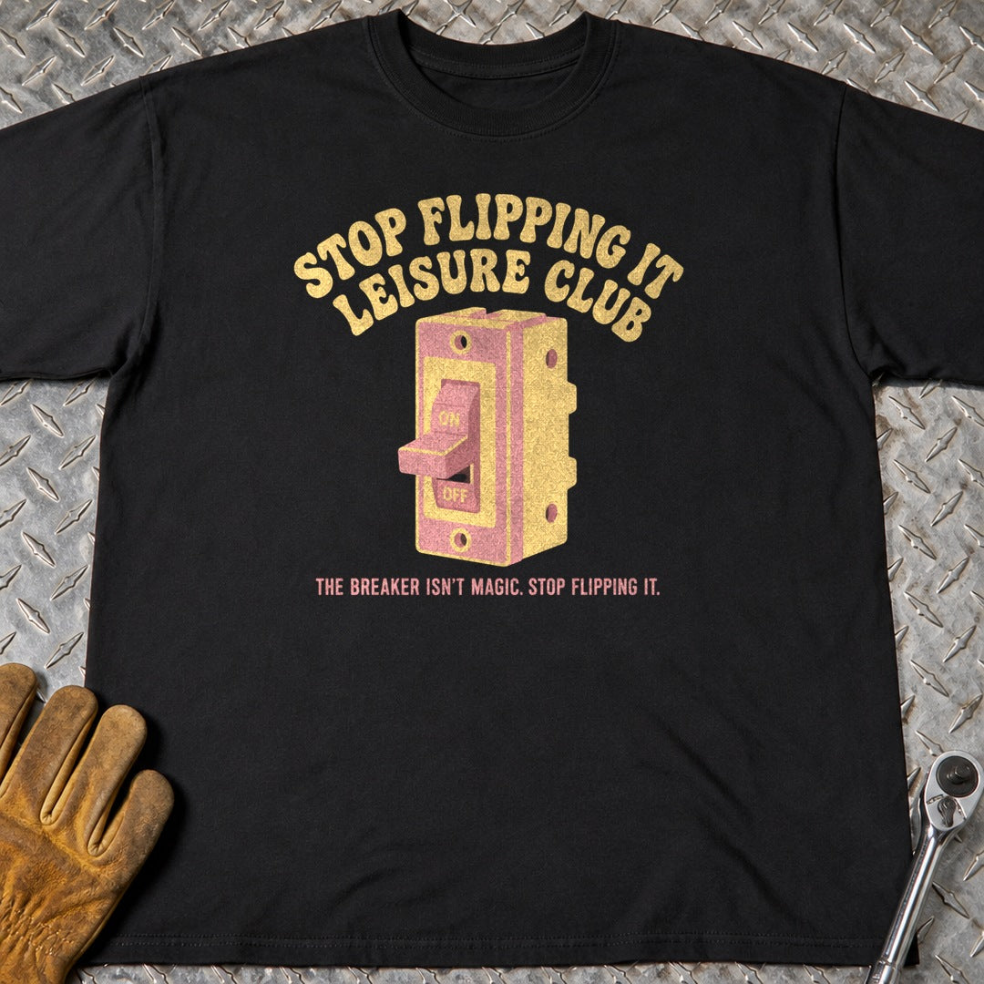 Stop Flipping It t-shirt flat lay