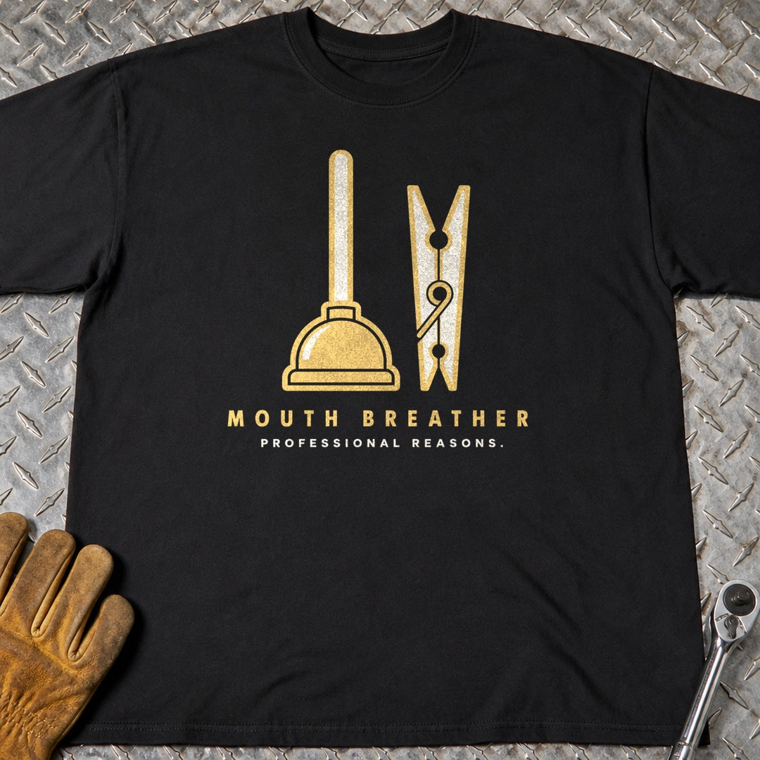 Mouth Breather t-shirt flat lay