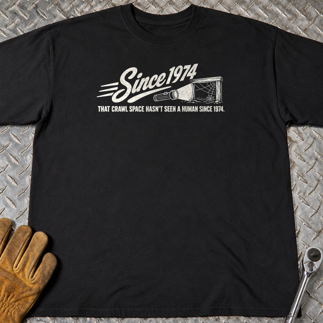 Since 1974 t-shirt flat lay
