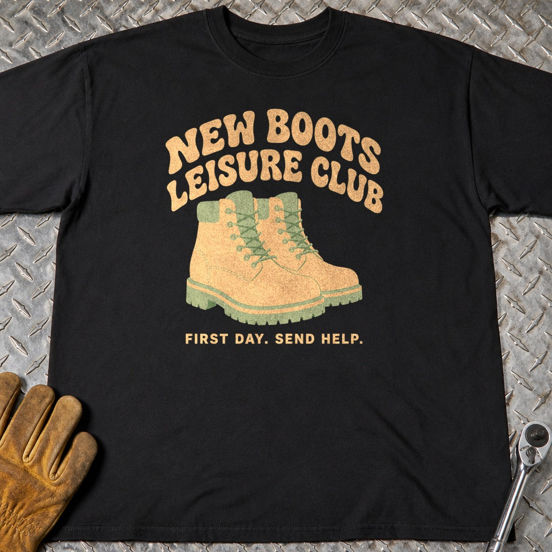 New Boots t-shirt flat lay