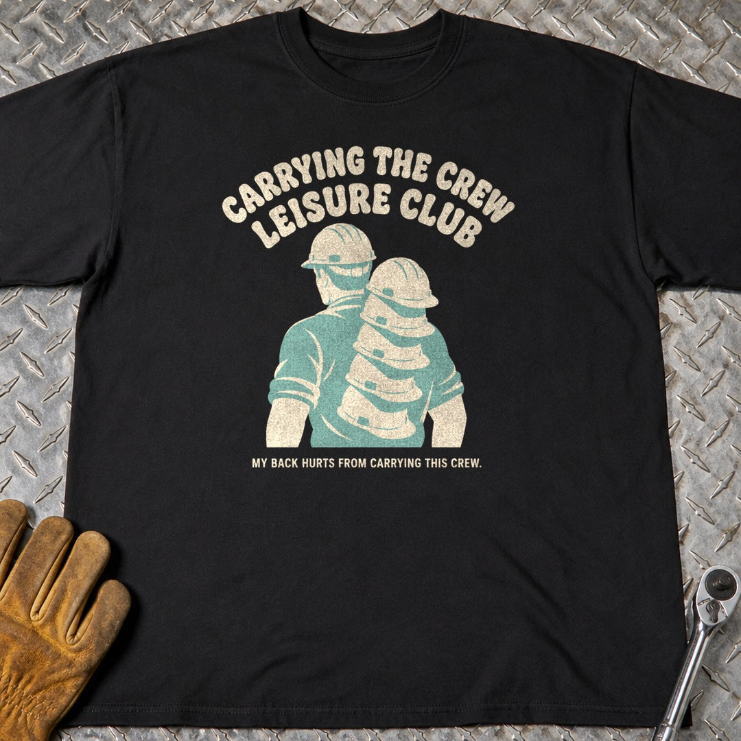 Carrying The Crew t-shirt flat lay