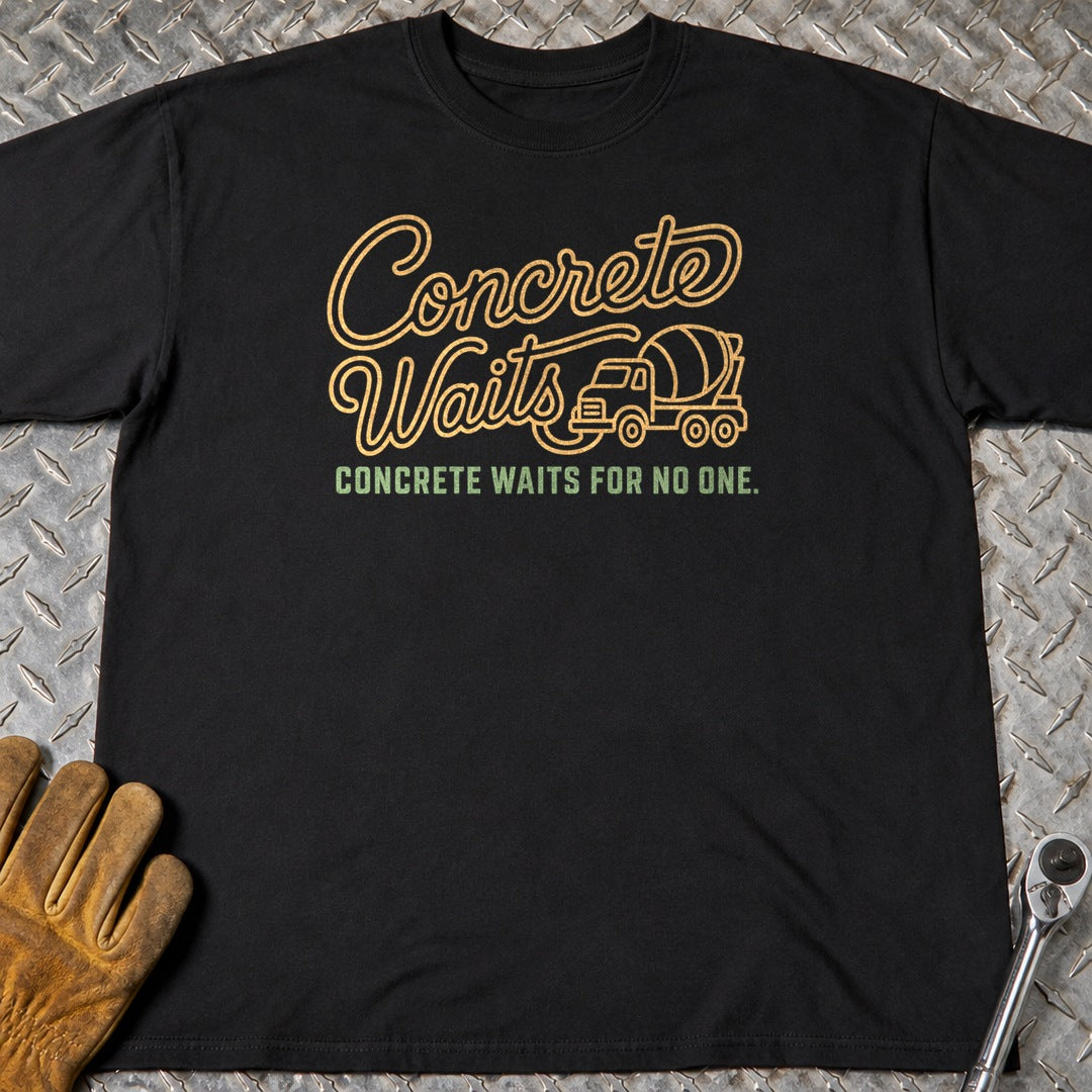 Concrete Waits t-shirt flat lay