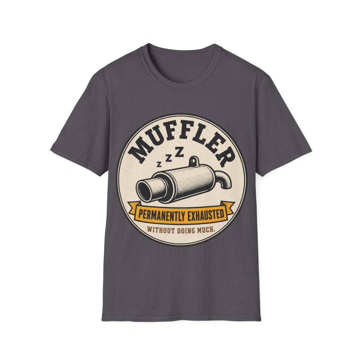 Muffler T-shirt in Charcoal