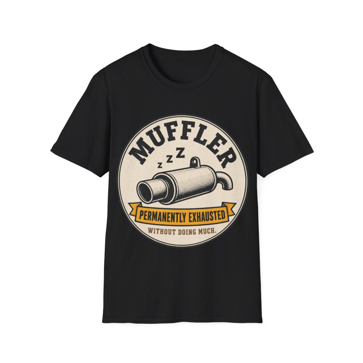 Muffler T-shirt in Black