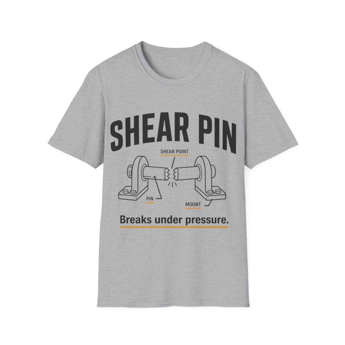 Shear Pin T-shirt in Sport Grey