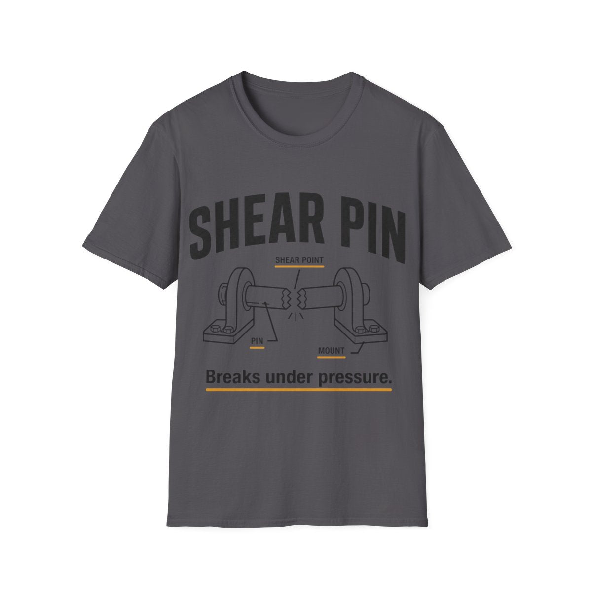 Shear Pin T-shirt in Charcoal
